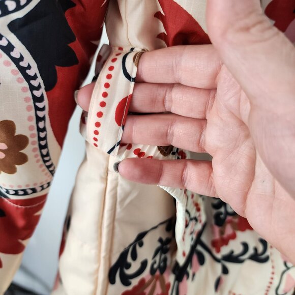 NWT Farm Rio Reversible Cashew Mandala Puffer Jacket Small - Picture 9 of 16